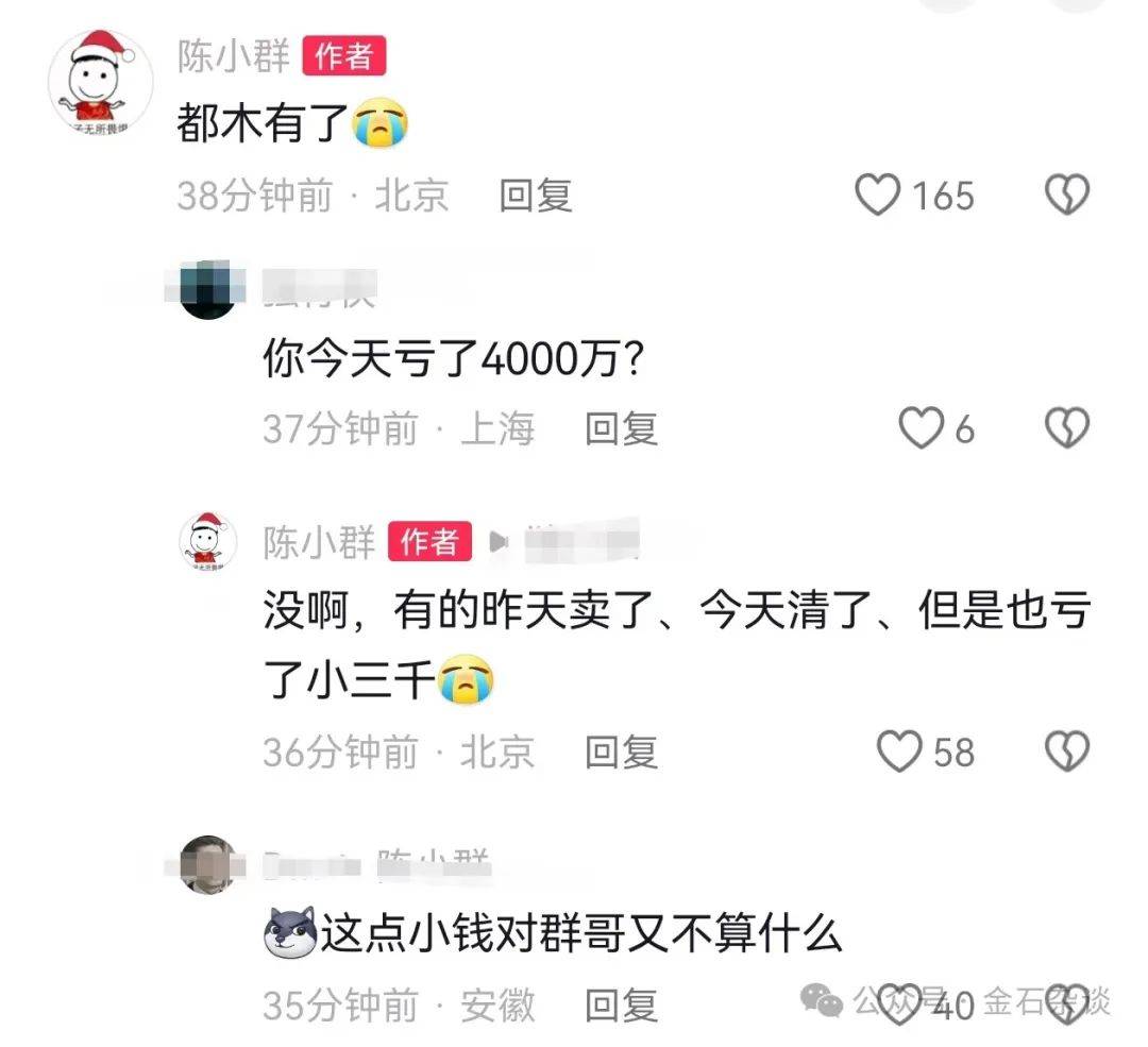 机构举报游资致A股大跌?三大原因揭秘!陈小群2天亏了3000万...